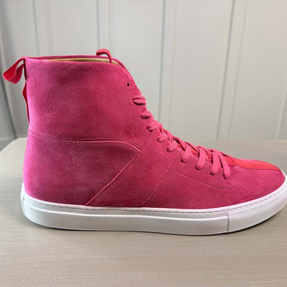 Daniel Patrick Magenta Pink Suede High-Top Sneakers Size 45 (12), NWOT - Picture 9 of 14